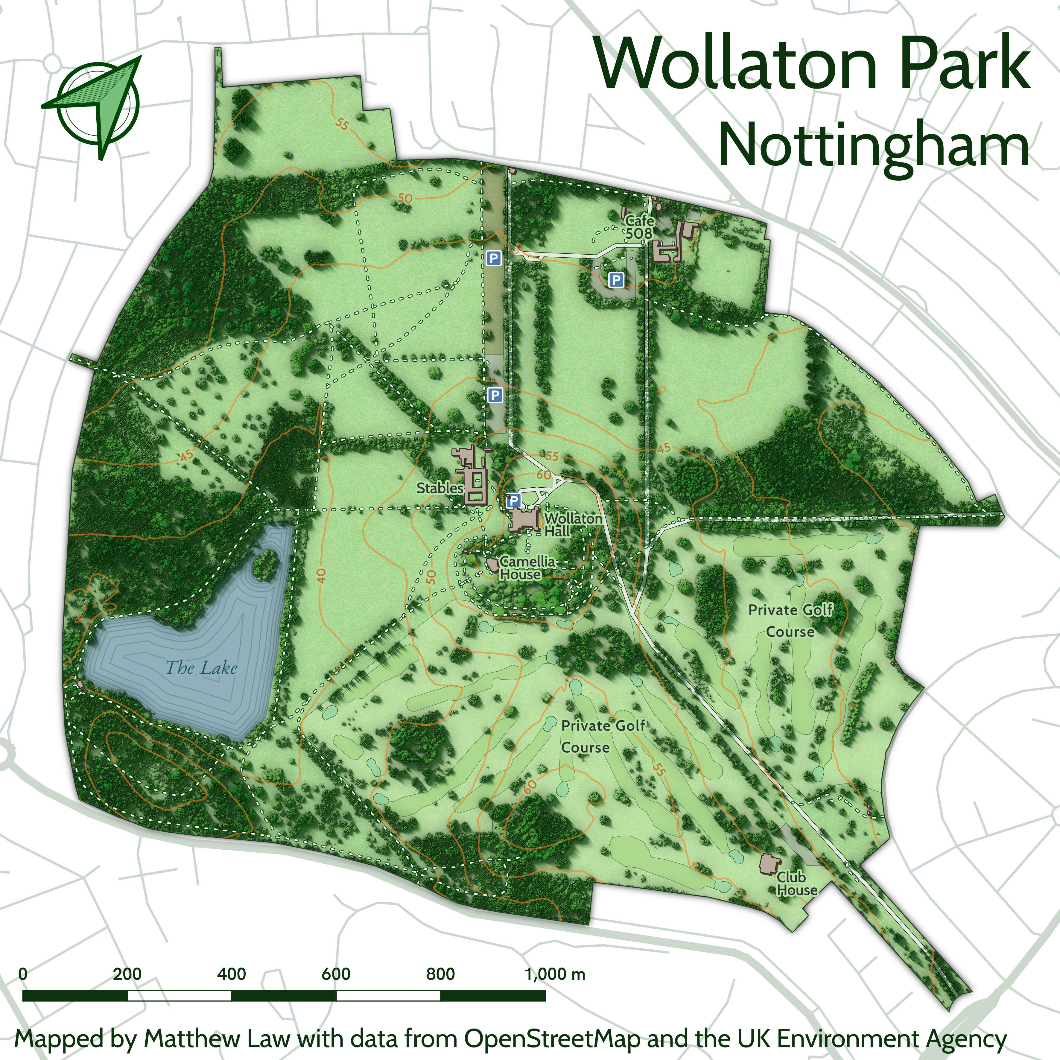 A really great map of Wollaton Park